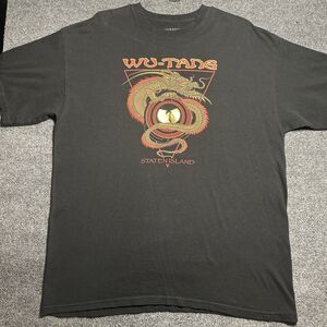 Wu-Tang Clan Dragon T-Shirt XL Black Graphic Staten Island Hip Hop Rap Tee